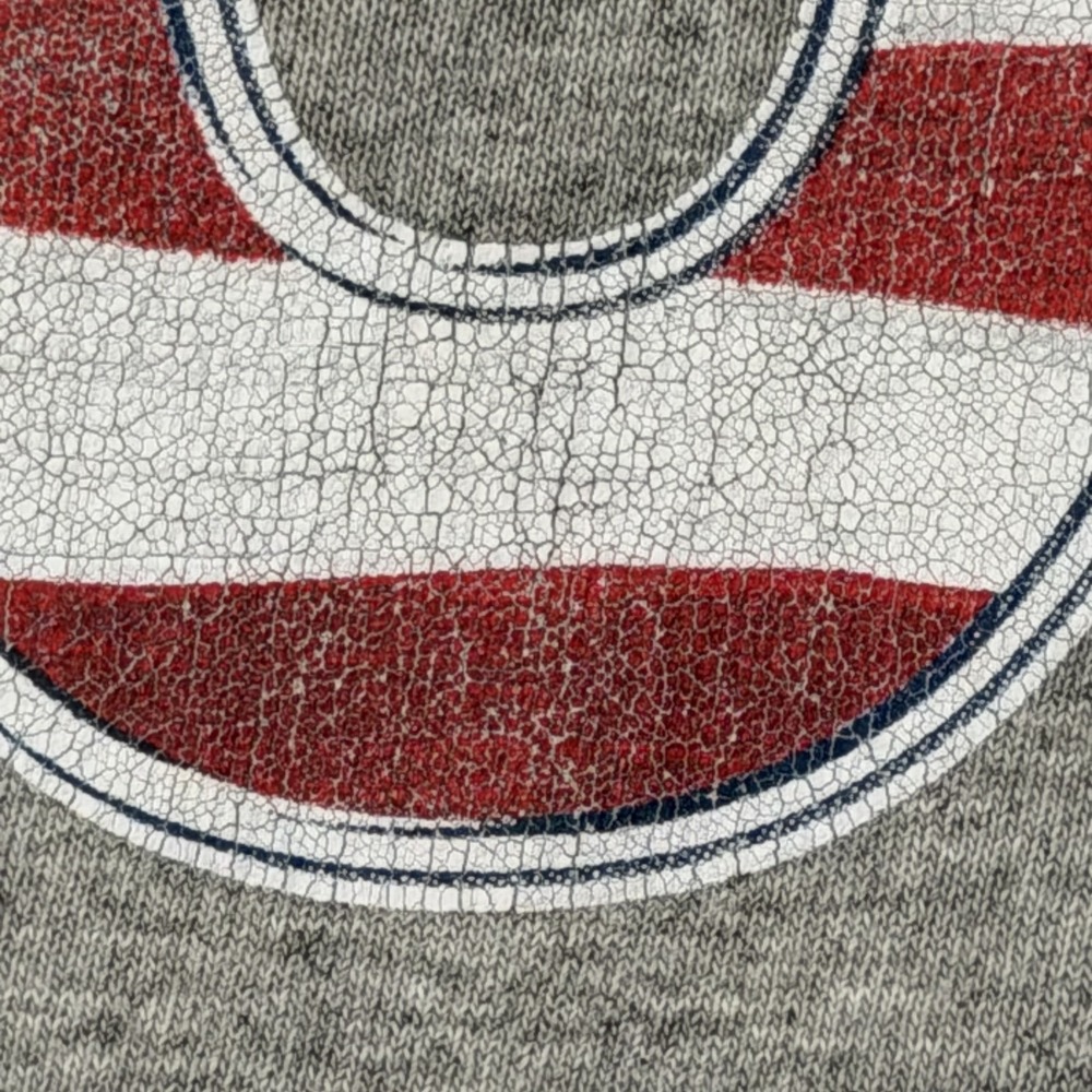 USA Made in America 2016 T-Shirt Men's Medium Gray Cotton Blend Patriotic Flag - Picture 6 of 14